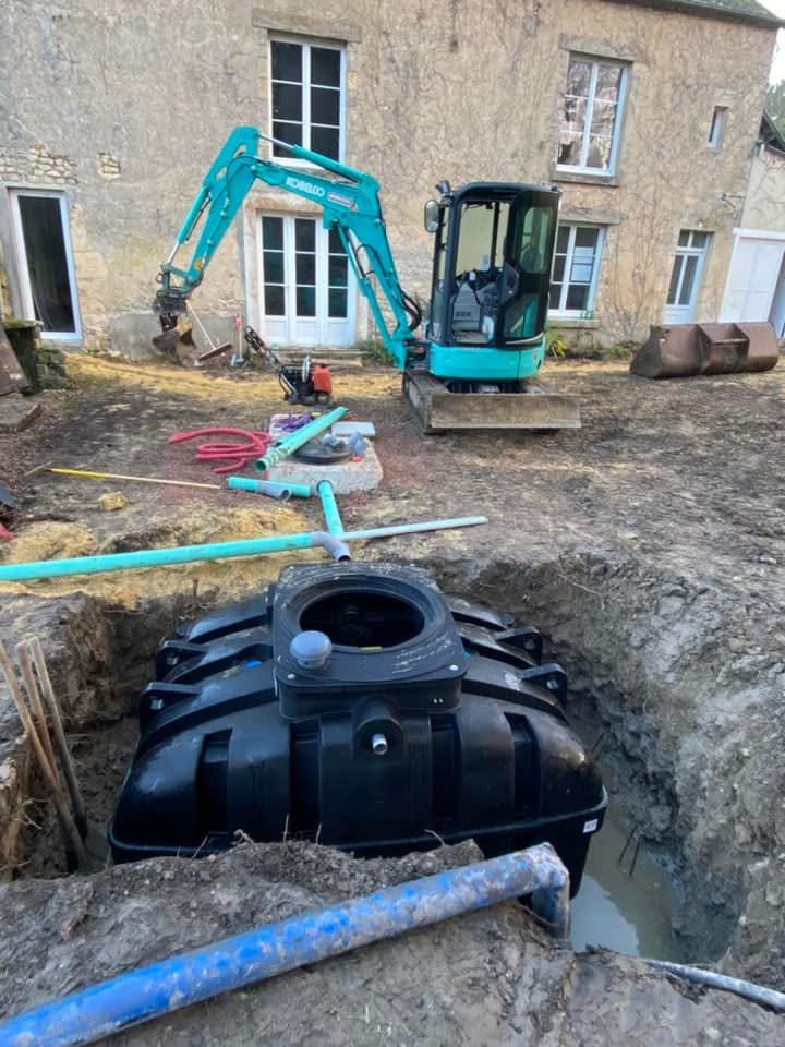 Réalisation d’un système d’assainissement complet sur terrain humide à proximité des nappes phréatiques img 3735